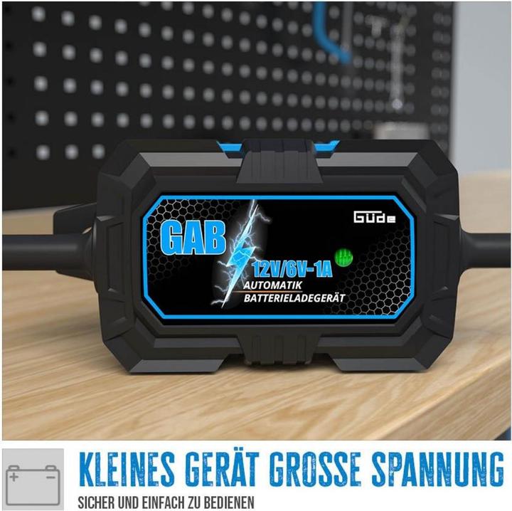 Actual product image Güde - Automatik Batterieladegerät GAB 12V/6V-1A (12V, 6V, 1 A)