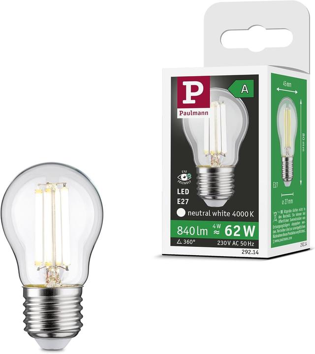 Energie-Label Paulmann Tropfen Eco-Line (E27, 840 lm, 1x)