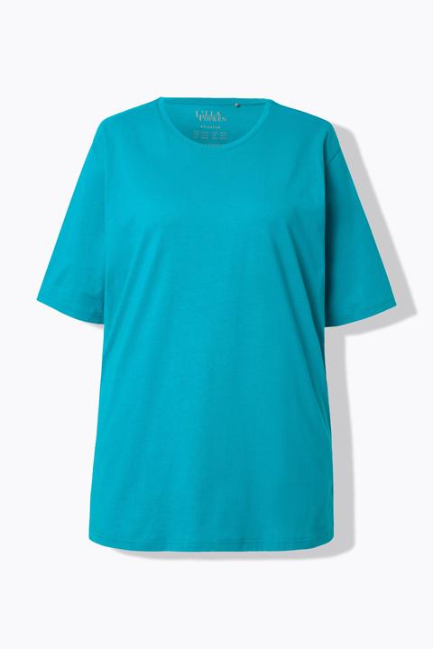 Actual product image Ulla Popken Basic Round Neck Short Sleeve Relaxed Fit Tee (60)