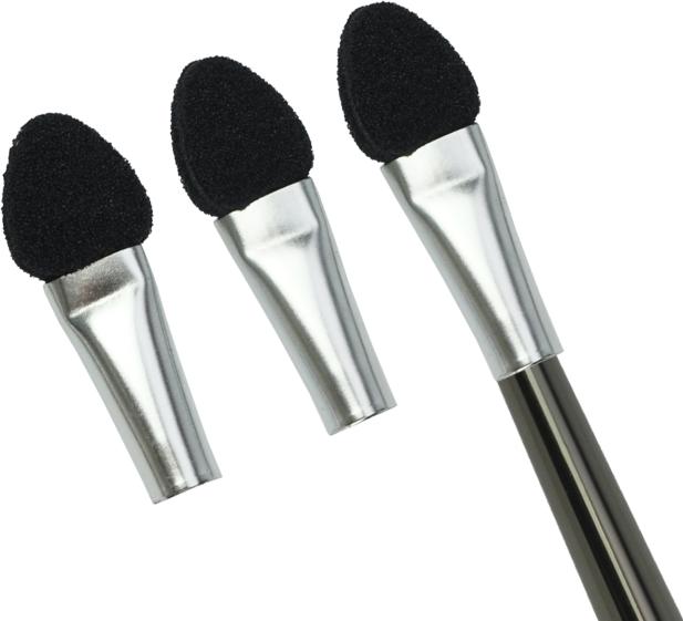 Actual product image Replacement applicators, attachable, small black sponge 3 pieces in bag