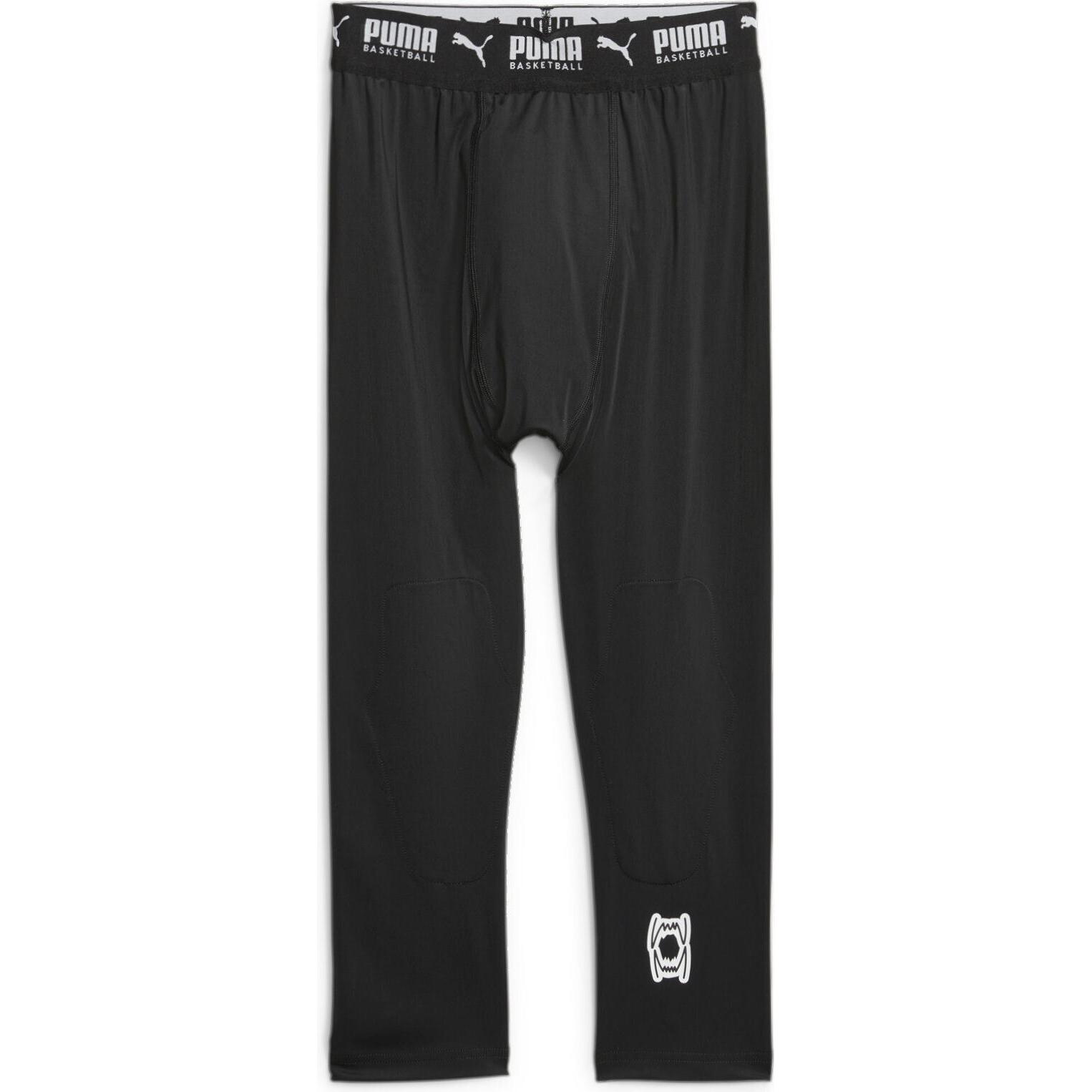 Puma, Herren, Tights, Hoops Team 3/4 Tight Baselayer (XL), Schwarz, XL