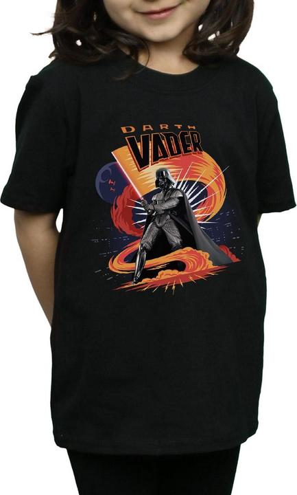 Produktbild Star Wars Darth Vader Swirling Fury TShirt Mädchen (116)
