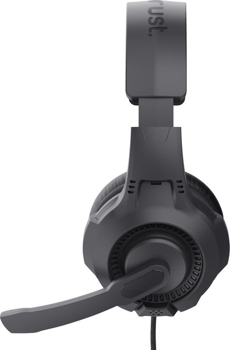 Actual product image Trust 24785 headphones/headset Wired Head-band Gaming Black, Red (Cable)