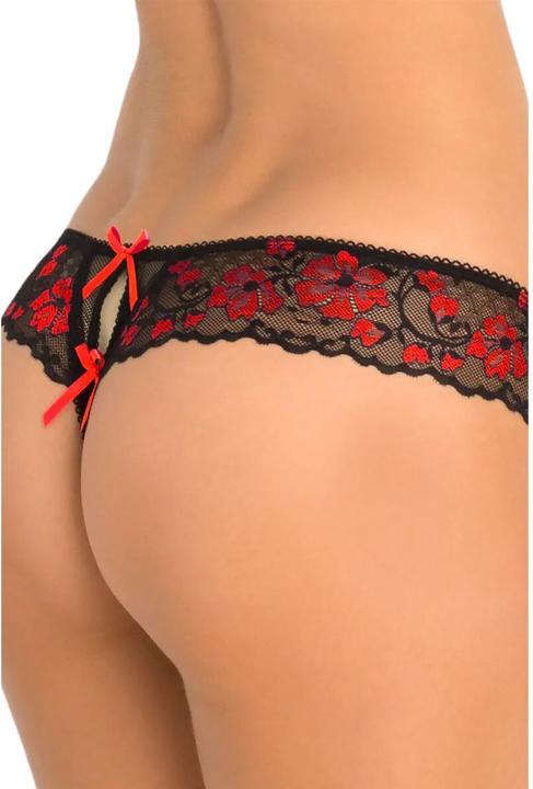Actual product image Rene Rofe Thong ouvert with lace (M, S)
