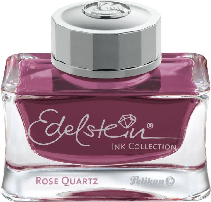 Produktbild Pelikan Tinte "Edelstein Ink Rose Quartz", im Glas (Tintenfass, Pink)