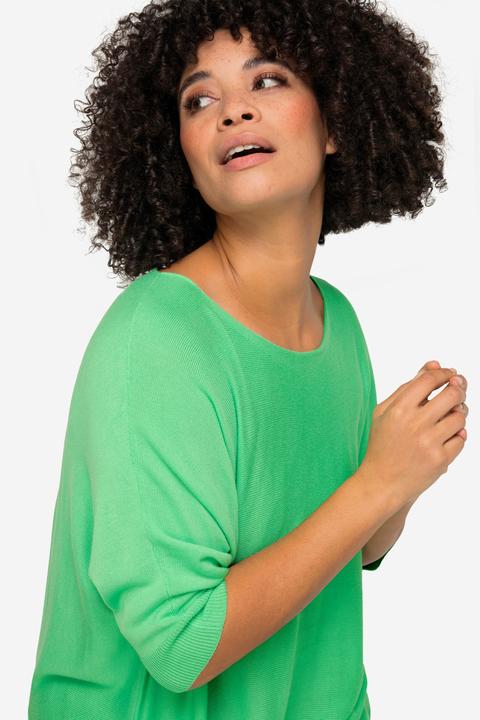 Actual product image Angel of Style Damen grosse Grössen Pullover, oversized, Rundhals, Langarm grün 44+ 201793443-44+ (44, 46)
