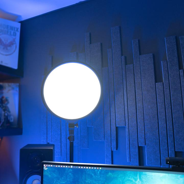 Produktbild Streamplify GLOW LIGHT 14 Softlight, EU-Netzkabel - schwarz (2500 lm)