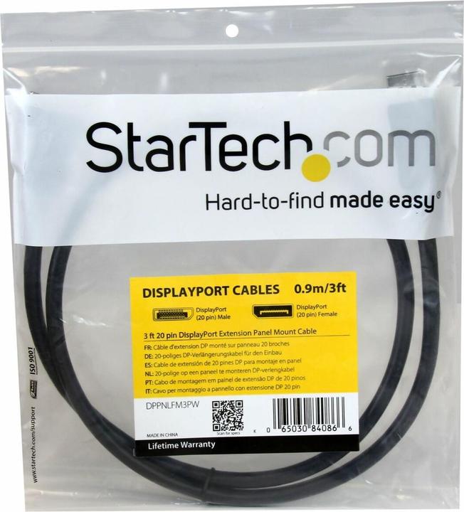 Produktbild StarTech .com 3 ft 20 pin DisplayPort Extension Panel Mount Cable (0.90 m)