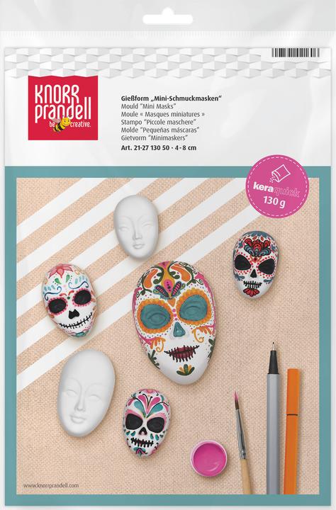 Actual product image Knorr Prandell Casting Mould “Mini Masks” | 40-80 mm, white
