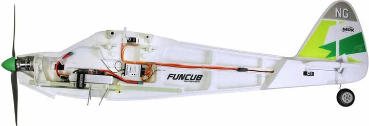 Immagine prodotto Multiplex RR FunCub NG 1410mm ala alta ARTF verde (Motore multiplo)