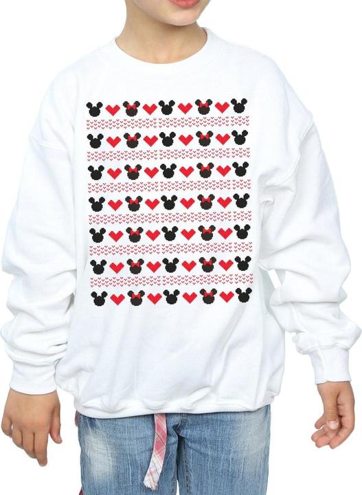 Image du produit Disney - Sweat MICKEY AND MINNIE CHRISTMAS HEARTS - Fille (152, 158)