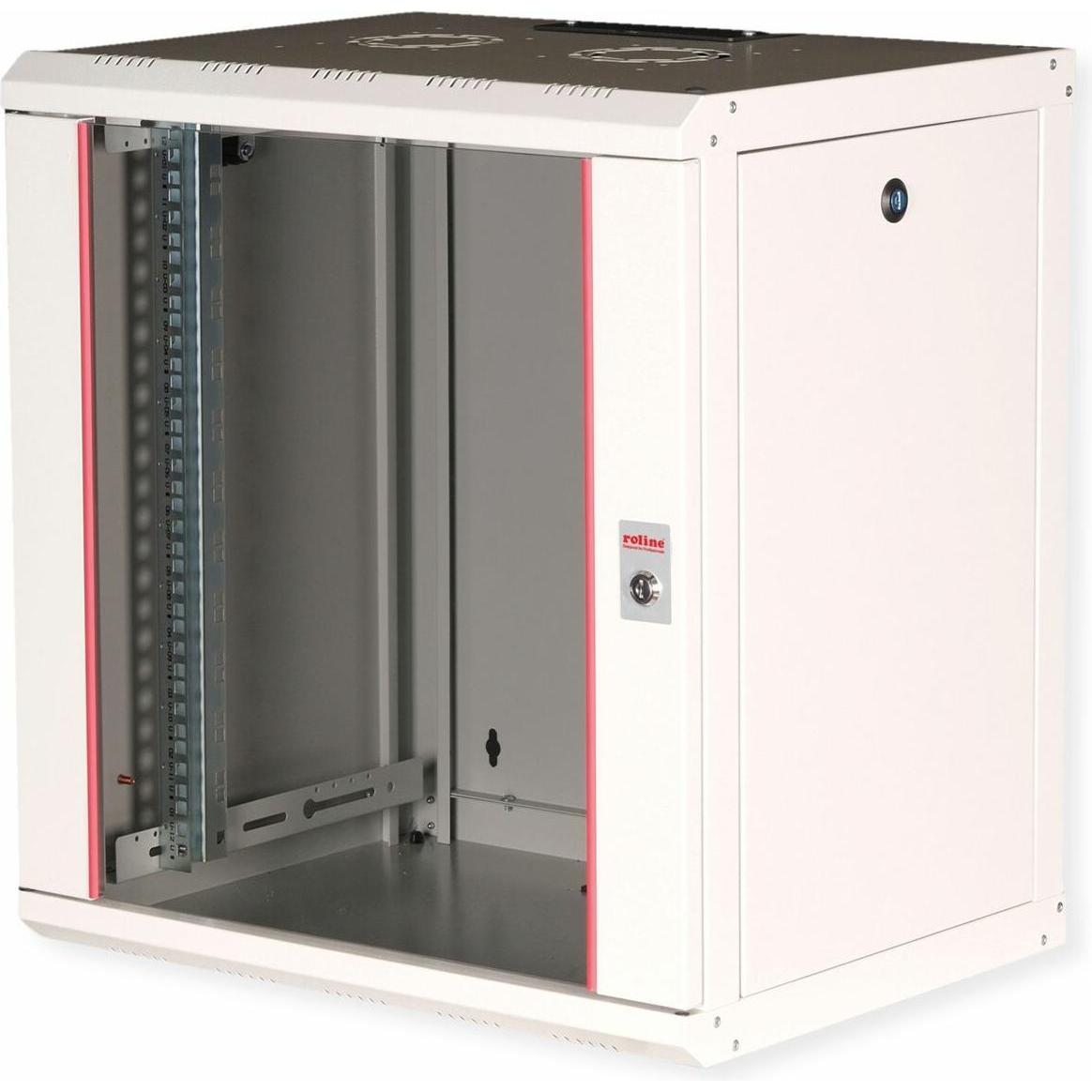 Roline 19-Zoll Wandgehäuse Pro 12 HE (12 HE, 19 Zoll Rack), Serverschrank, Grau