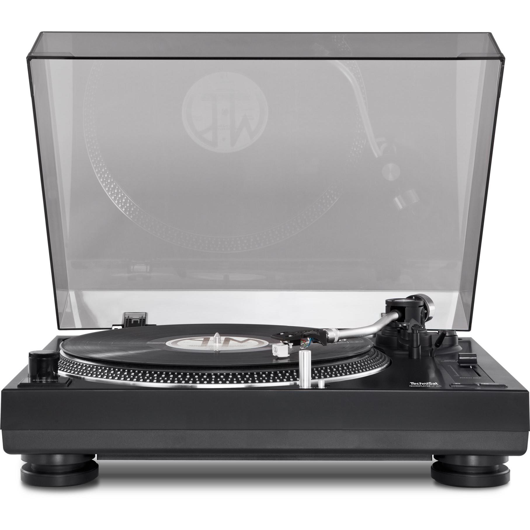 TechniSat TechniPlayer LP 300 (Halbautomatisch), Plattenspieler, Schwarz, Silber