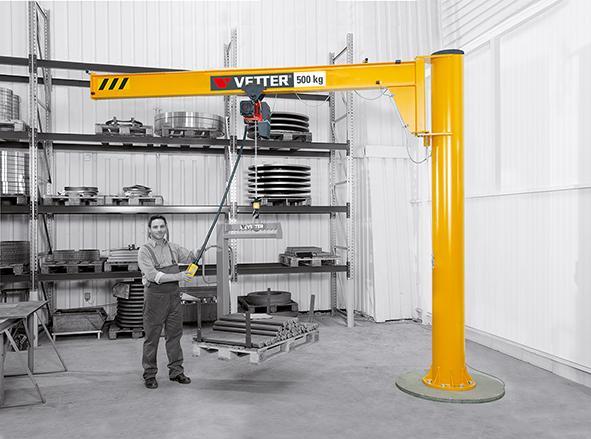 Produktbild Vetter Säulen Schwenkkran AS Tragfähigkeit 125 kg 5000 mm ohne Elektrokettenzug