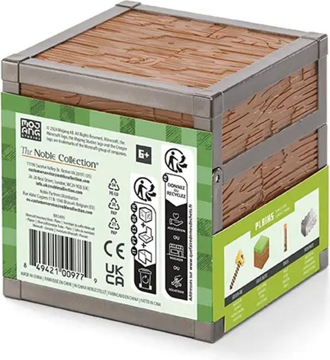 Actual product image Noble Collection Minecraft Loot Chest Plains 10 cm