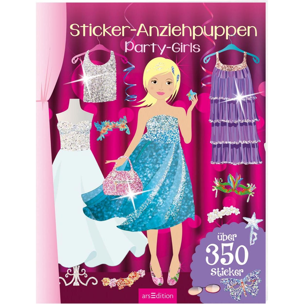 Ars Edition, Sticker, Sticker-Anziehpuppen - Party-Girl