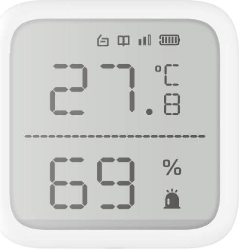 Produktbild Hikvision temperatÅ«ros ir drÄ—gmÄ—s matuoklis DS-PDTPH-E-WE AX PRO