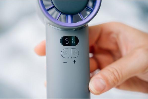 Actual product image Verbatim CoolnGo Handheld Fan Grey