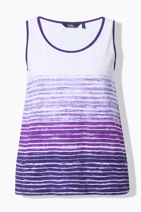 Actual product image Ulla Popken Gradient Striped Tank Top (60)