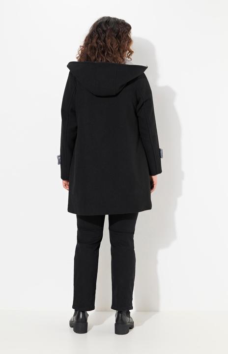 Produktbild Ulla Popken Dufflecoat, A-Linie, Wollmischung, Kapuze, Knebelknöpfe (42, 44)