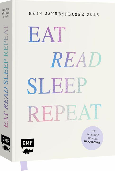 Actual product image Eat, read, sleep, repeat – Mein Jahresplaner 2026: Für alle (21 x 15.5 cm, 1 week / 2 pages)