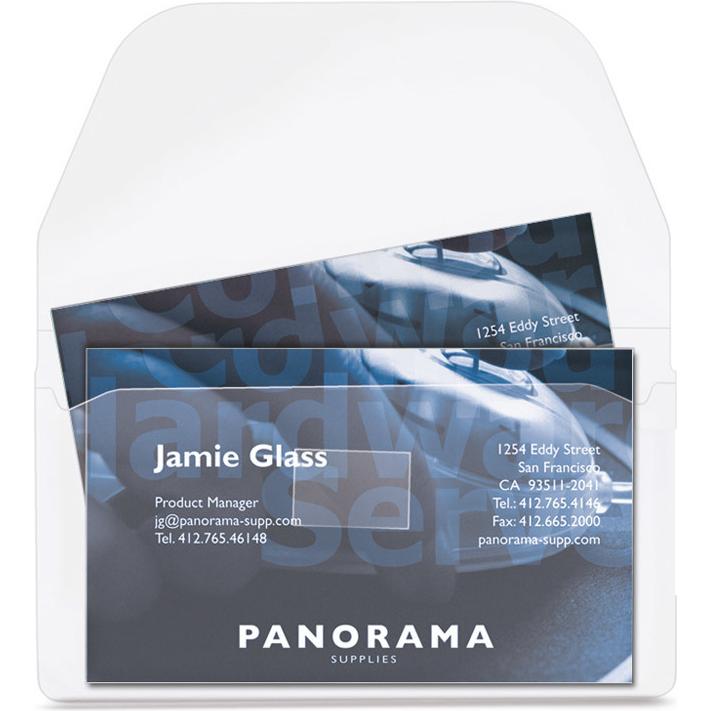 Thumbnail - 3L, Kartenaufbewahrung, BUSINESS-CARD-POCKETS - mit Verschluss (105 x 60 mm)