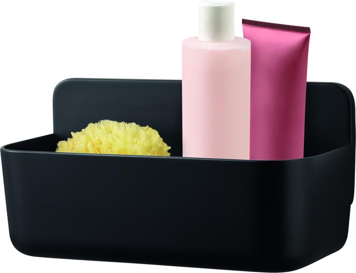 tesa LAVAA shower basket, medium incl. adhesive solution without drilling