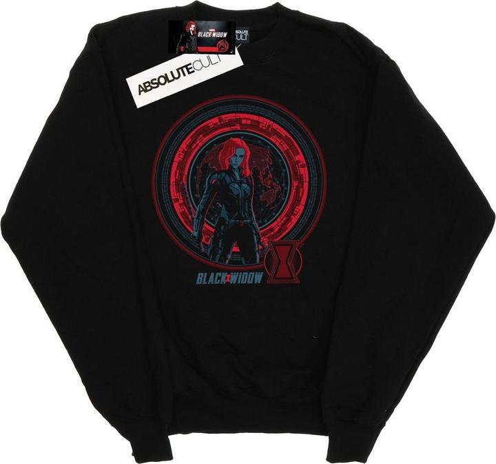 Image du produit - Sweat BLACK WIDOW MOVIE COMPUTER GLOBE - Femme (L)