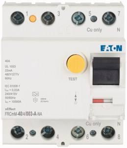Produktbild Eaton MOE FRCMM-40/4/003-A-NA FI-Schalter, 40A, 4pol, 30mA, Typ A