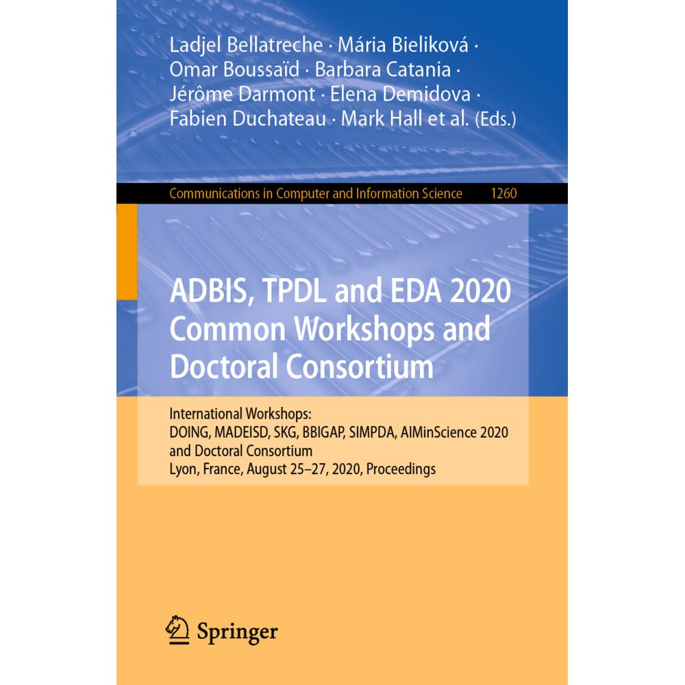 ADBIS, TPDL and EDA 2020 Common Workshops and Doctoral Consortium, Fachbücher