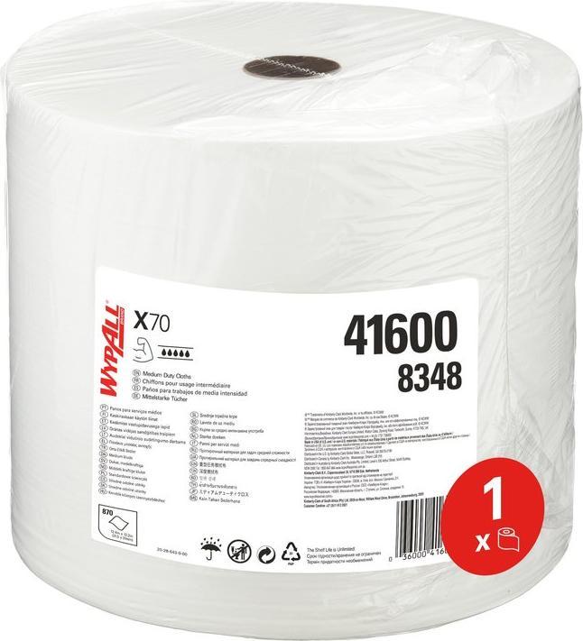 Actual product image Wypall Wipe X70 roll with 870 pcs. (1 pcs.)
