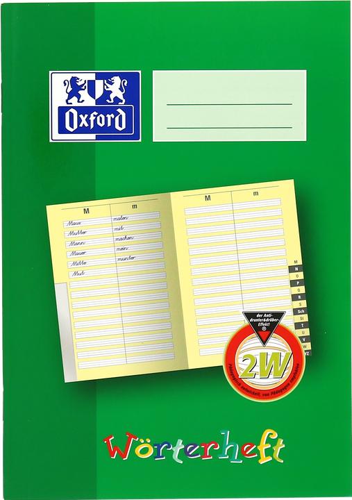 Produktbild Oxford Wörterheft, A5, Lineatur 2W (A5, Liniert, Harter Einband)