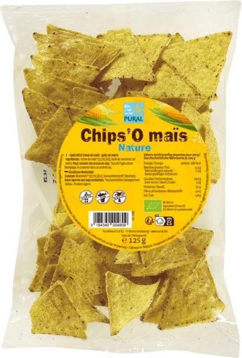 Image du produit Pural Chips de maïs nature bio (125 g, 1 pcs)