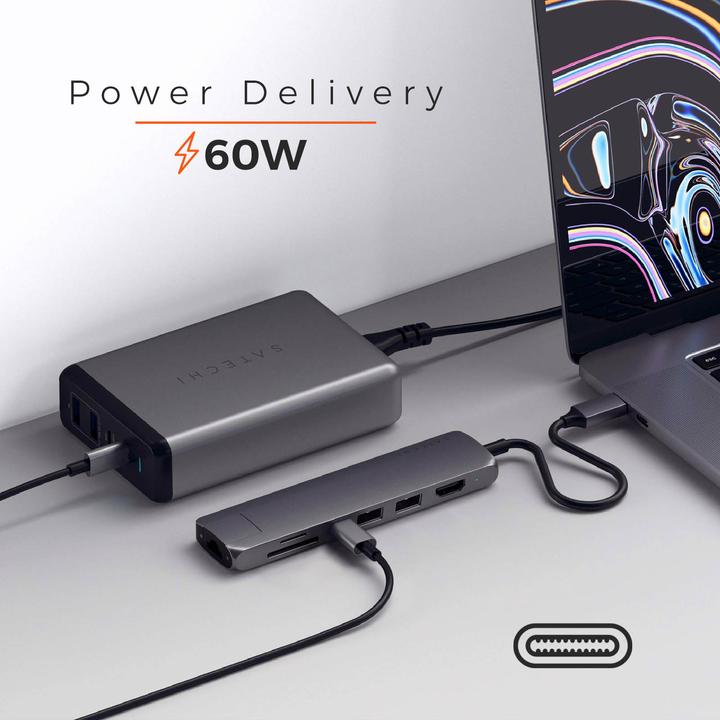 Produktbild Satechi USB-C Slim Multi-port (USB-C, 7 Ports)