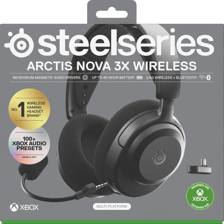 Actual product image SteelSeries Arctis Nova 3XW Black (Wireless)