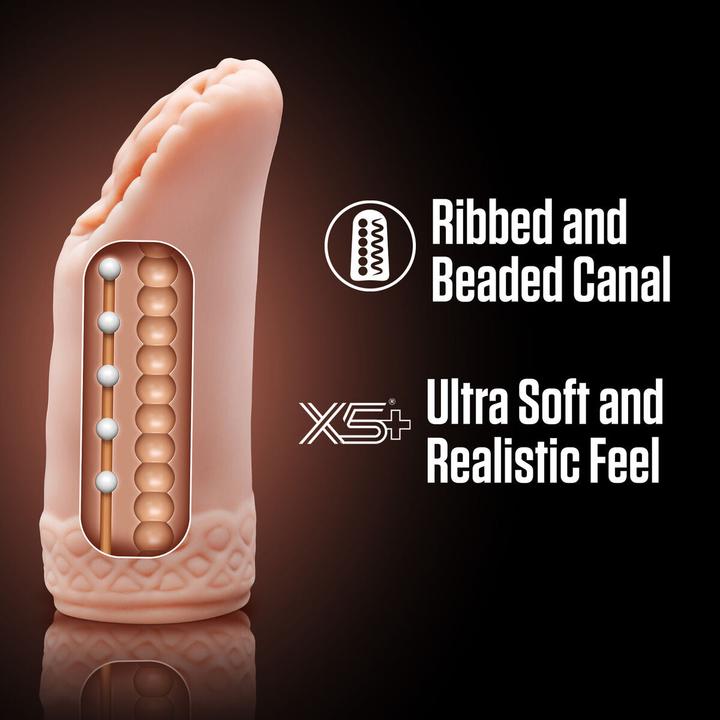 Actual product image Blush Enlust Alyssa - AI Male Masturbator | Tight Orbed Canal Stroker with 5 Pleasure Beads - Made w