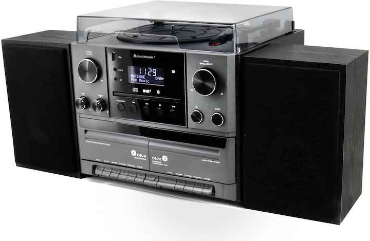 Immagine prodotto Soundmaster MCD5600SW (Giradischi, Bluetooth, Lettore CD, 2x 5 W)