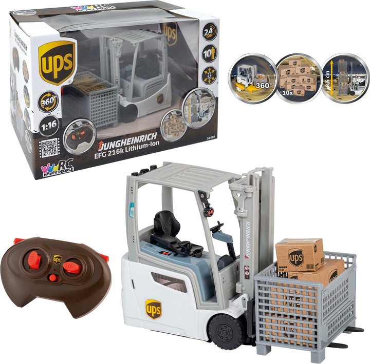 Produktbild Happy People RC UPS Jungheinrich Gabelstapler, 1:17