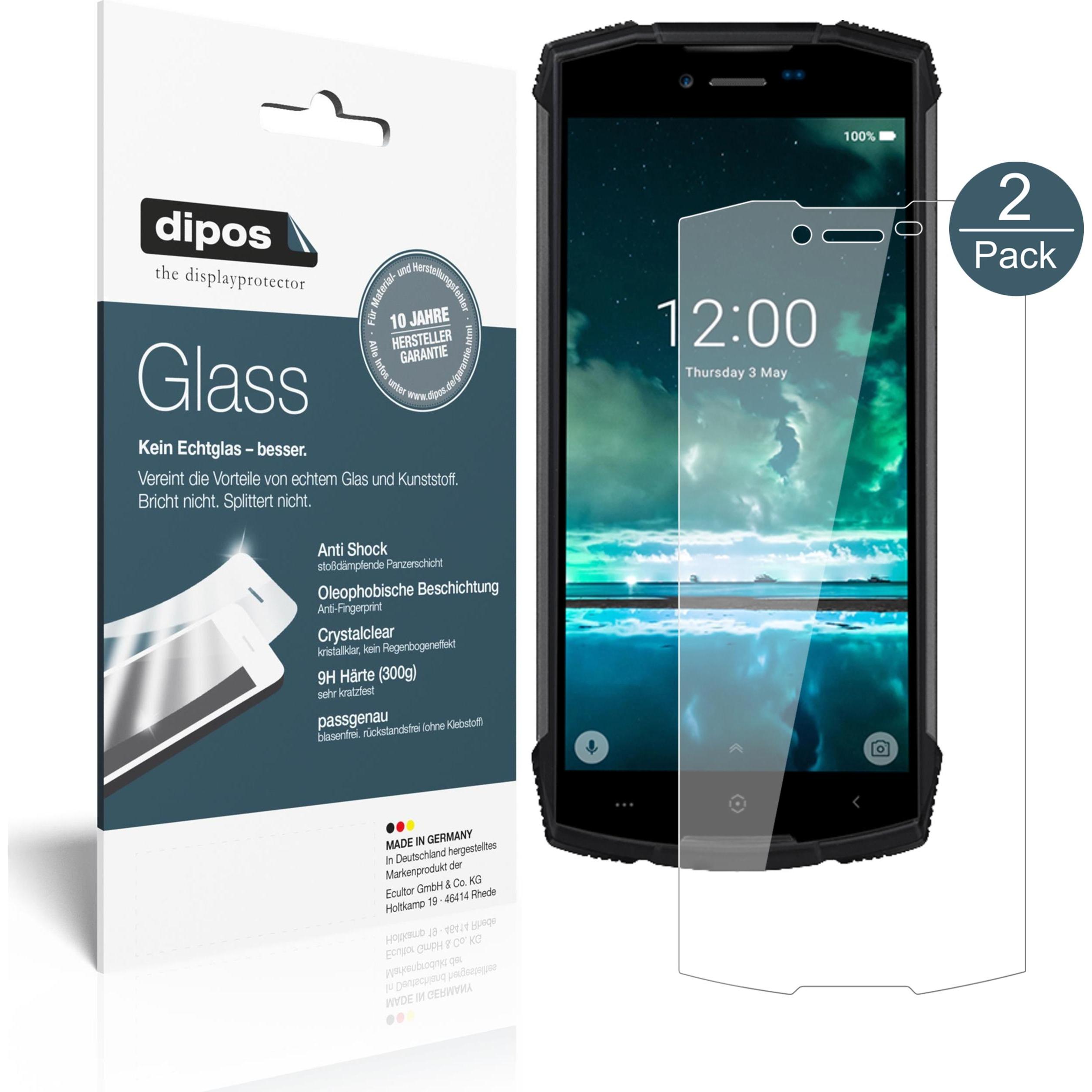 Thumbnail - Dipos Displayschutz Anti-Shock (2 Stück, Doogee S55), Smartphone Schutzfolie, Transparent