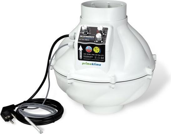 Prima Klima Ventilatore a tubo EC 125 / Ventilatore silenziato Whisperblower Temp. controllato