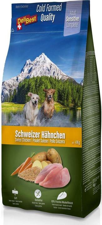 Image du produit DeliBest Dog Adult Premium Complete Sensitive Poulet suisse (Adulte, 1 pcs, 4000 g)