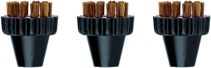Polti 3 Small Brass Bristles Brushes Kit PAEU0297 Vaporetto Lecoaspira Unico Suitable for Vaporetto models