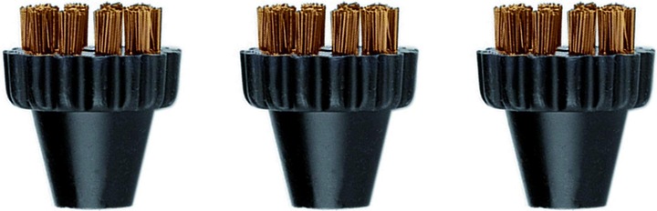 Image du produit Polti 3 petites brosses en laiton Kit PAEU0297 Vaporetto Lecoaspira Unico Convient aux modèles Vaporetto