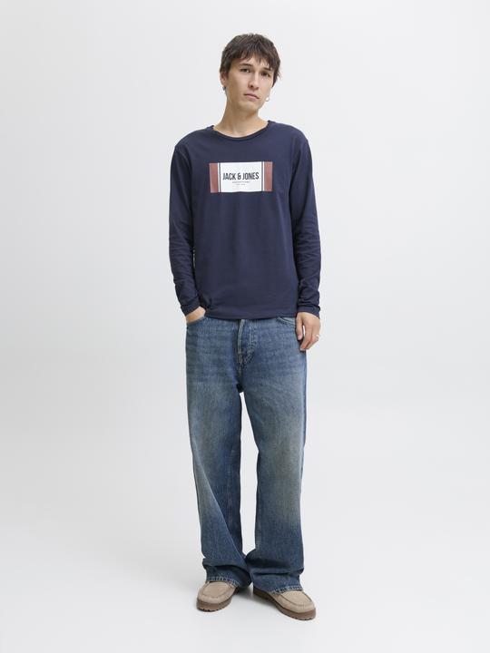 Produktbild Jack & Jones Logo Langarm-T-Shirt Langarm-T-Shirt (S)