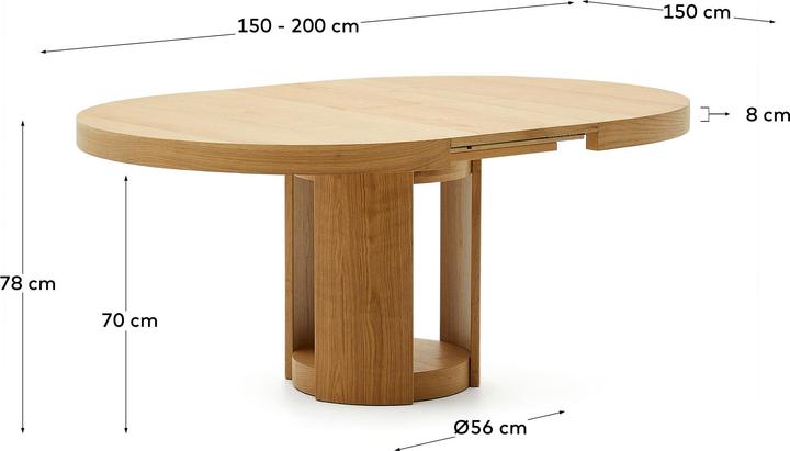 Actual product image Kave Home Artis (150 x 150 cm)