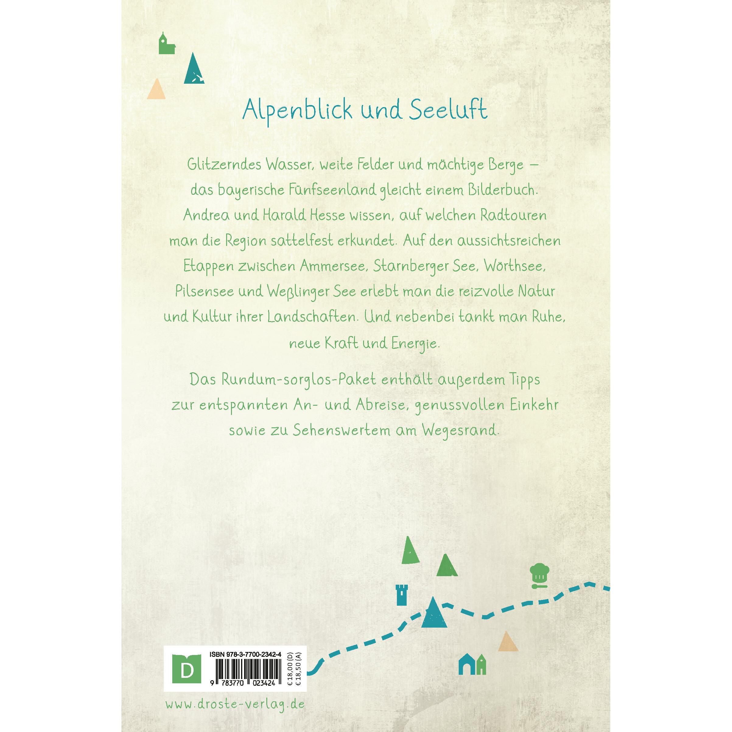 Thumbnail - Fünfseenland. Radeln für die Seele, Ratgeber von Andrea Hesse, Harald Hesse