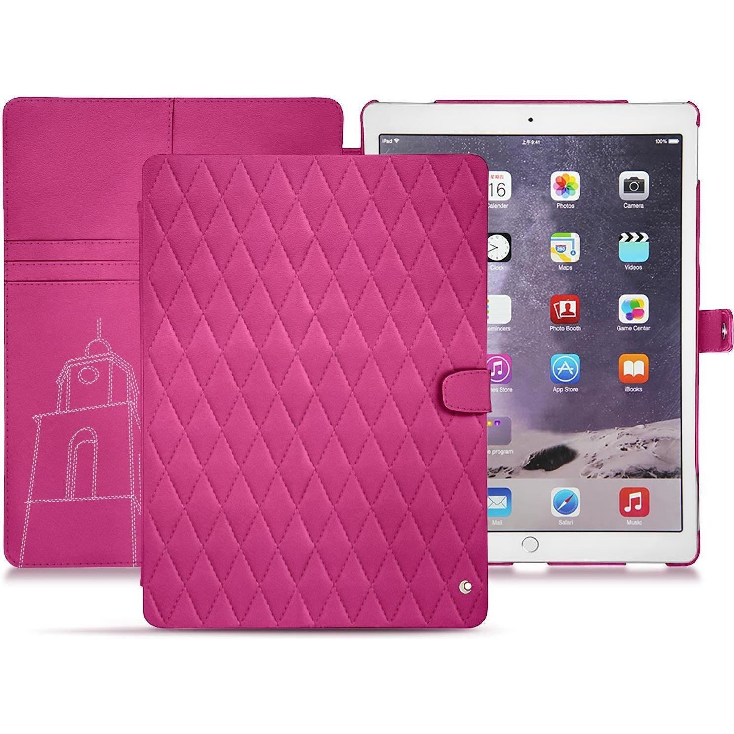 Noreve Lederschutzhülle Wallet (iPad Pro 12.9), Tablet Hülle, Rosa