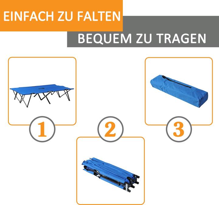 Immagine prodotto Outsunny Lettino da campeggio con borsa da trasporto