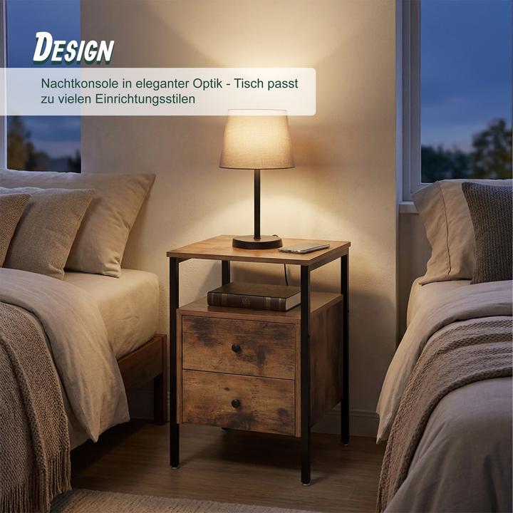 Produktbild Relaxdays Nachttisch (40 x 40 x 61 cm)