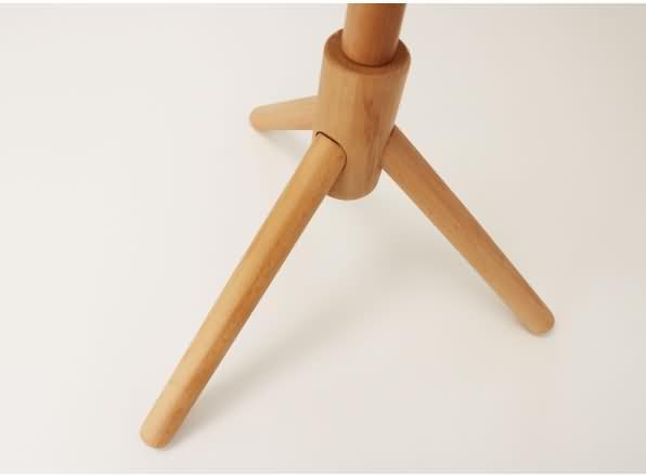 Actual product image Unilux Coat rack MIKADO, 8 hooks, beech wood space-saving design, rounded coat hooks, st...